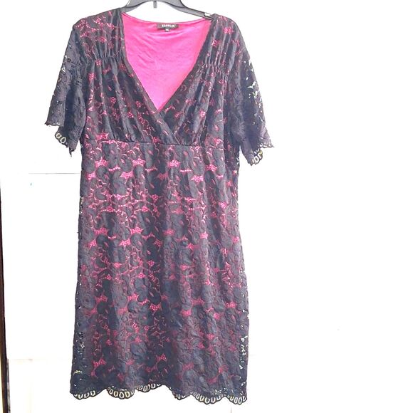 Espalia Women's Dress Plus Sized Whimsigoth Lacey Fairy Core Mystical Evening 4X - Picture 1 of 10